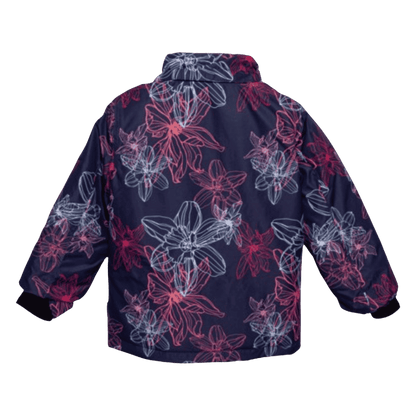 KAMIK TALLIE LEILANI AOP KIDS INSULATED SKI JACKET - NAVY - BACK VIEW