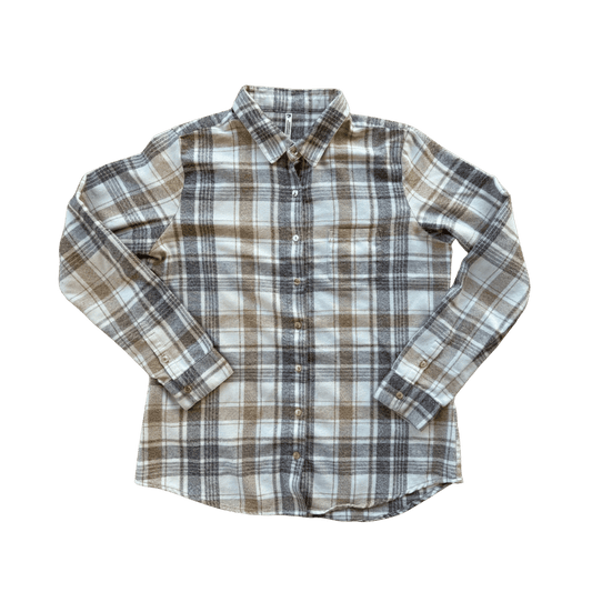 KUHL WOMEN'S KAMILA FLANNEL SHIRT - GANACHE