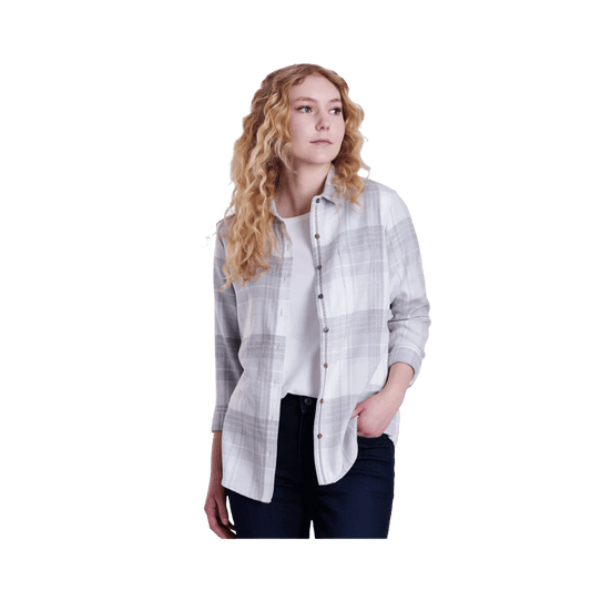 KUHL WOMEN'S KAMILA FLANNEL SHIRT - SAGE