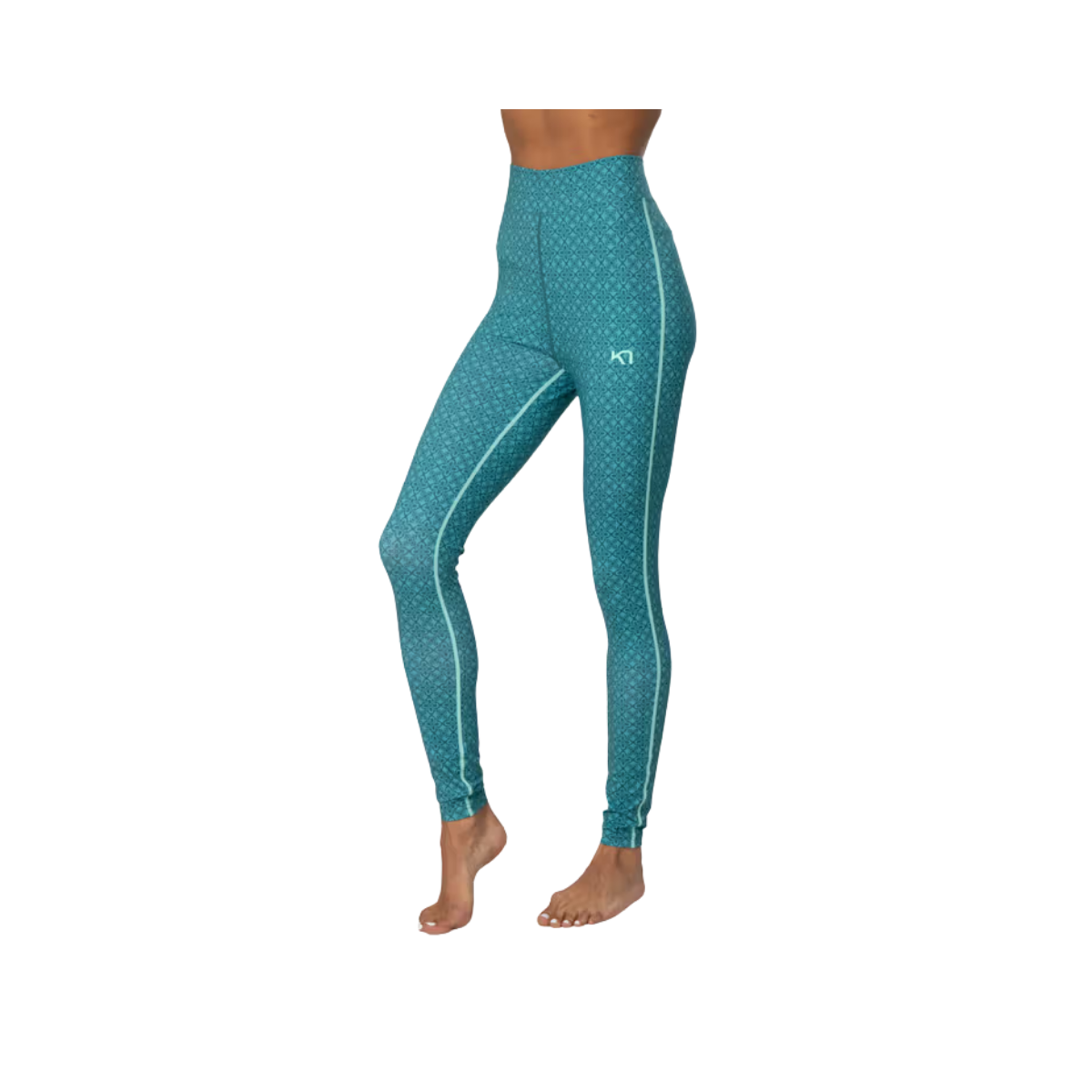 KARI TRAA W FRYD HIGH WAIST BL PANTS PEACOCK