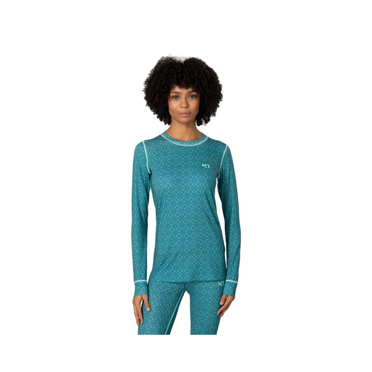 KARI TRAA W FRYD LONG SLEEVE BASE LAYER PEACOCK