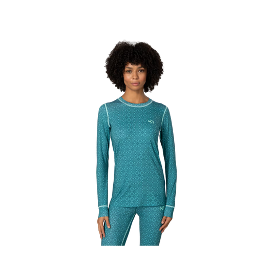 KARI TRAA W FRYD LONG SLEEVE BASE LAYER PEACOCK