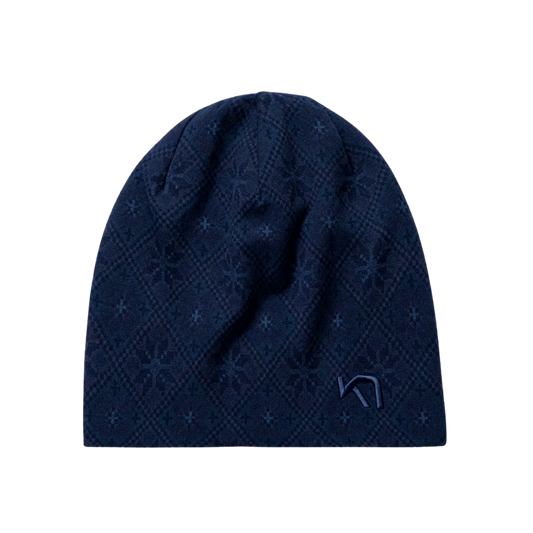 KARI TRAA W ROSE BEANIE DARK NAVY BLUE