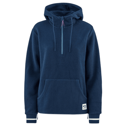 KARI TRAA WOMEN'S ROTHE FLEECE HOODIE - ROYAL - FRONT VIEW