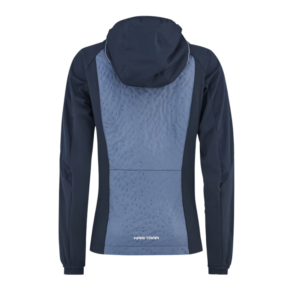 KARI TRAA TIRILL 2.0 HOODED WOMENS JACKET ROYAL_BACK ANGLE