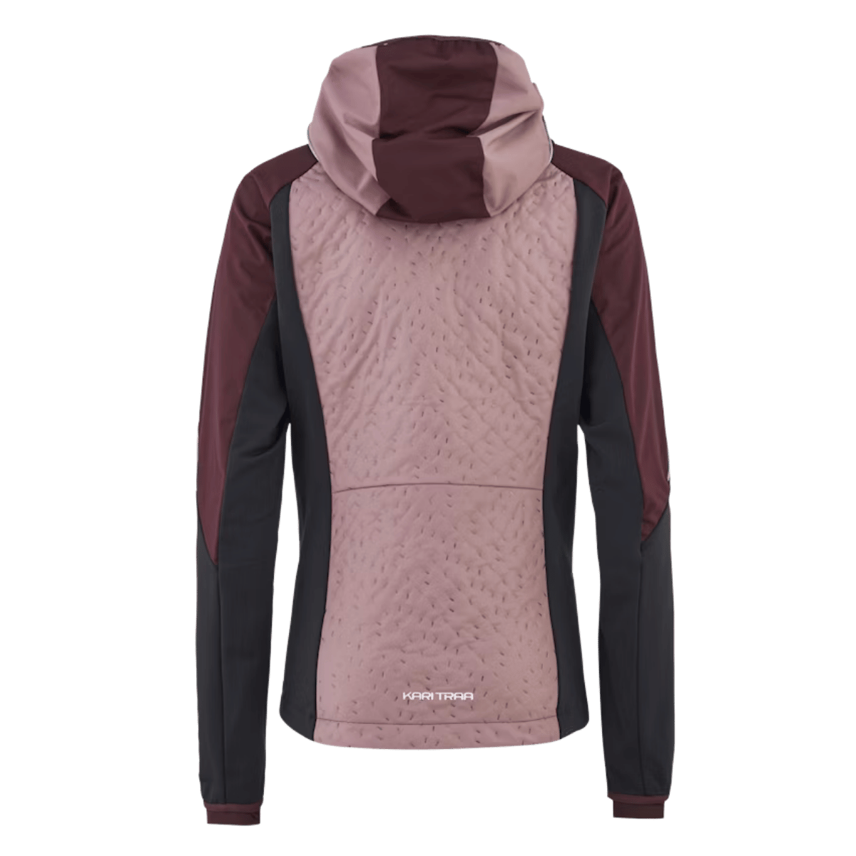 KARI TRAA TIRILL 2.0 HOODED WOMENS JACKET TAUPE_BACK ANGLE