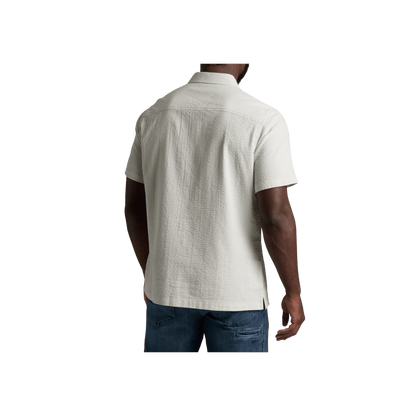 KUHL MEN'S KASTAWAY SHORT SLEEVE - FEATHER GREY - BACK VIEW