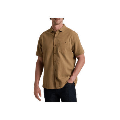 KUHL MEN'S KASTAWAY SHORT SLEEVE - DESERT SAND - FRONT VIEW