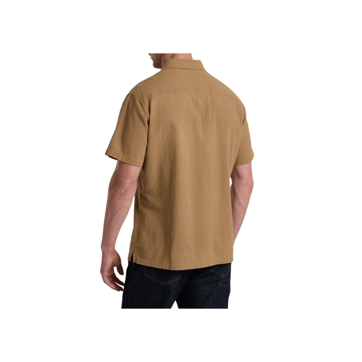 KUHL MEN'S KASTAWAY SHORT SLEEVE - DESERT SAND - BACK VIEW
