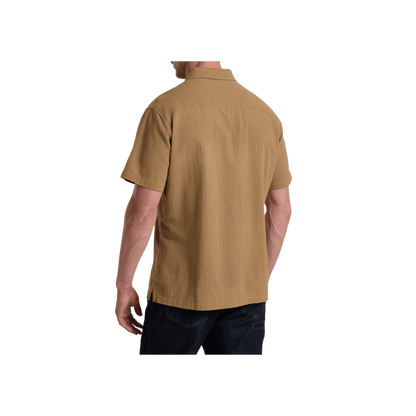 KUHL MEN'S KASTAWAY SHORT SLEEVE - DESERT SAND - BACK VIEW