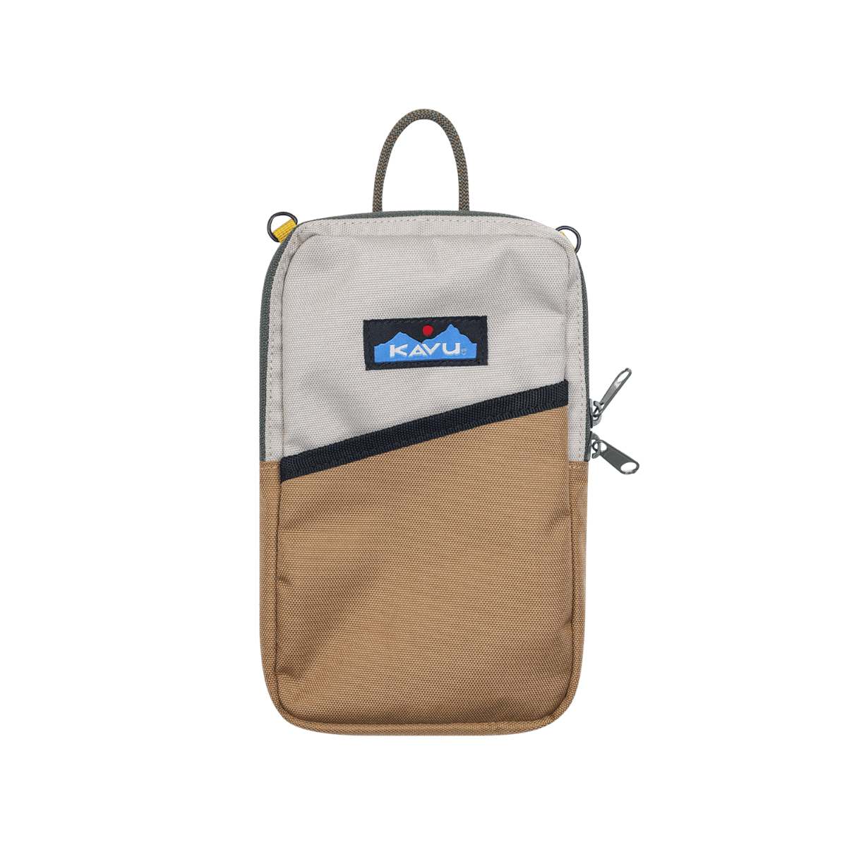 KAVU ESSENTIAL CASE, CANYON WALL, FRONT ANGLE, LOGO