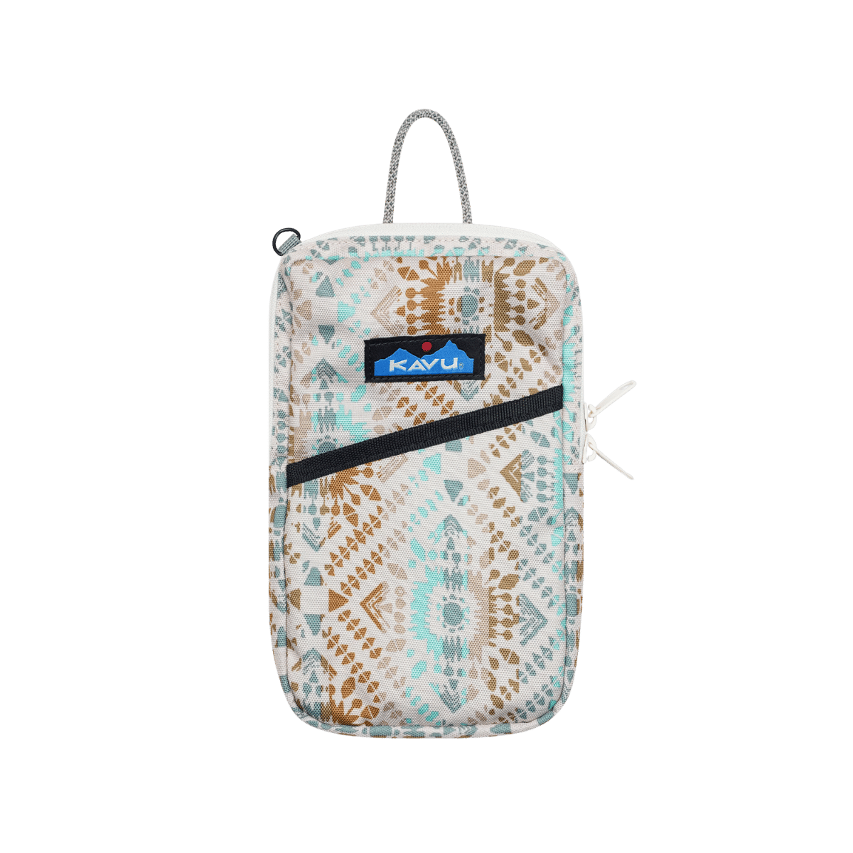 KAVU ESSENTIAL CASE, VALLEY TRAILS, FRONT ANGLE, LOGO