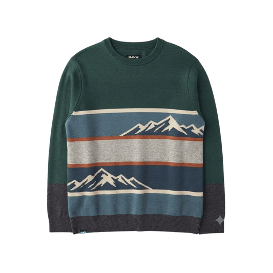 KAVU HIGHLINE SWEATER MOUNTAIN STRIPE