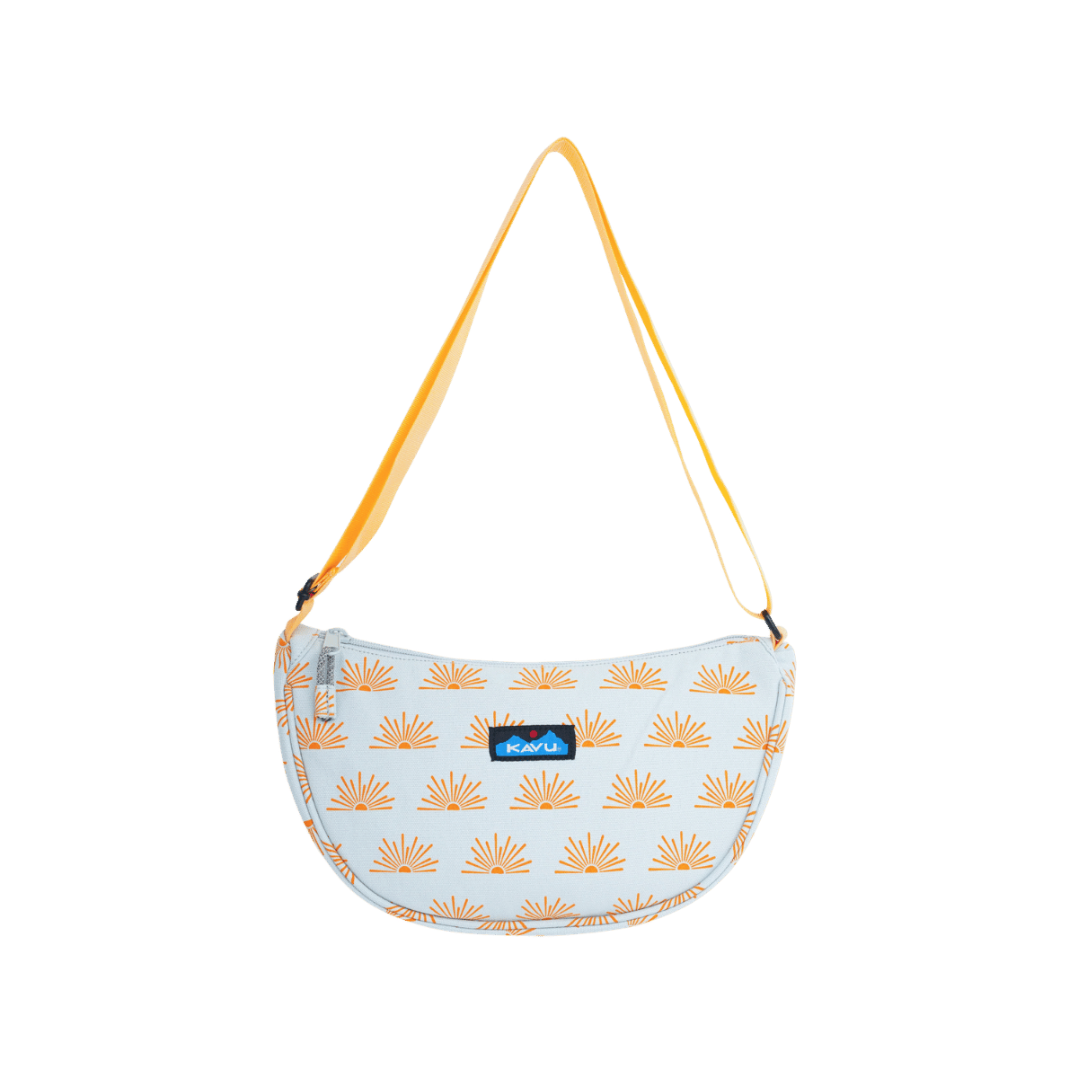 KAVU SADDLE SATCHEL SUNRAYS, FRONT ANGLE