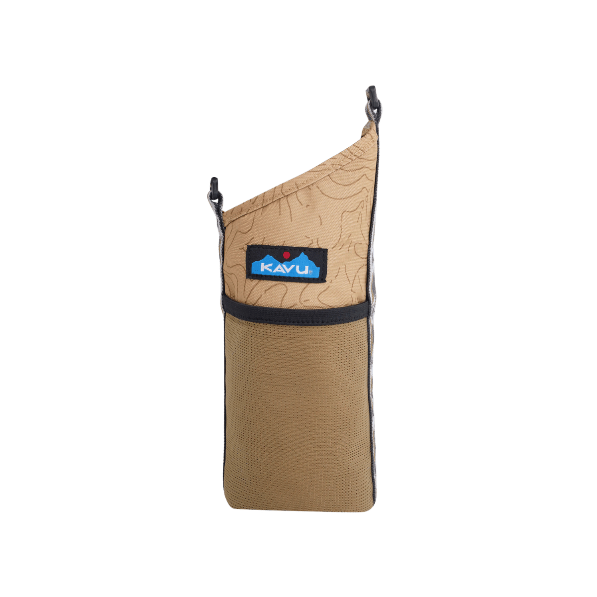 KAVU SLURP SLING, TERRAIN TOPO, FRONT ANGLE, LOGO
