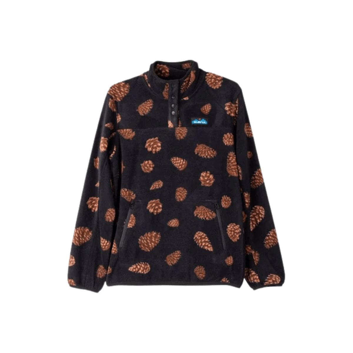 KAVU W CAVANAUGH FLEECE PULLOVER  PINE CONES