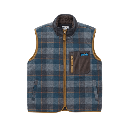 KAVU W OZETTE VEST HORIZON PLAID