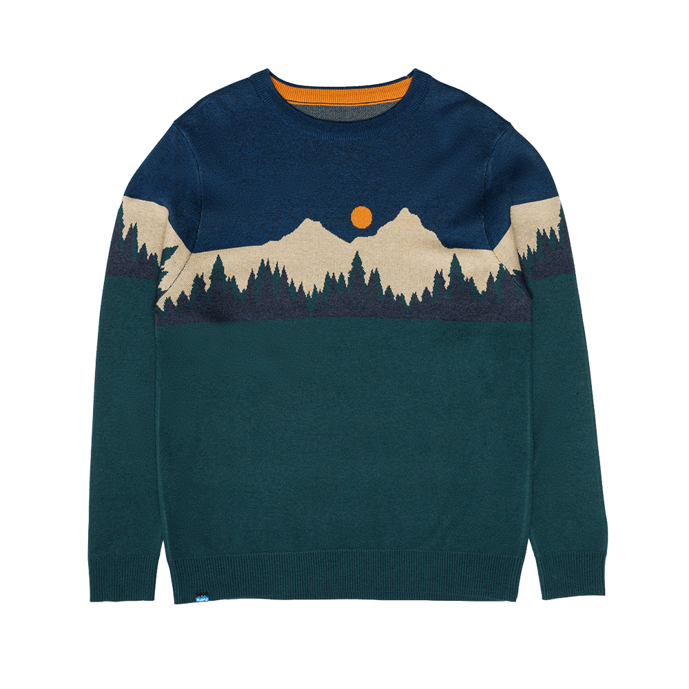 KAVU HIGHLINE SWEATER- MOUNTAIN STRIPE