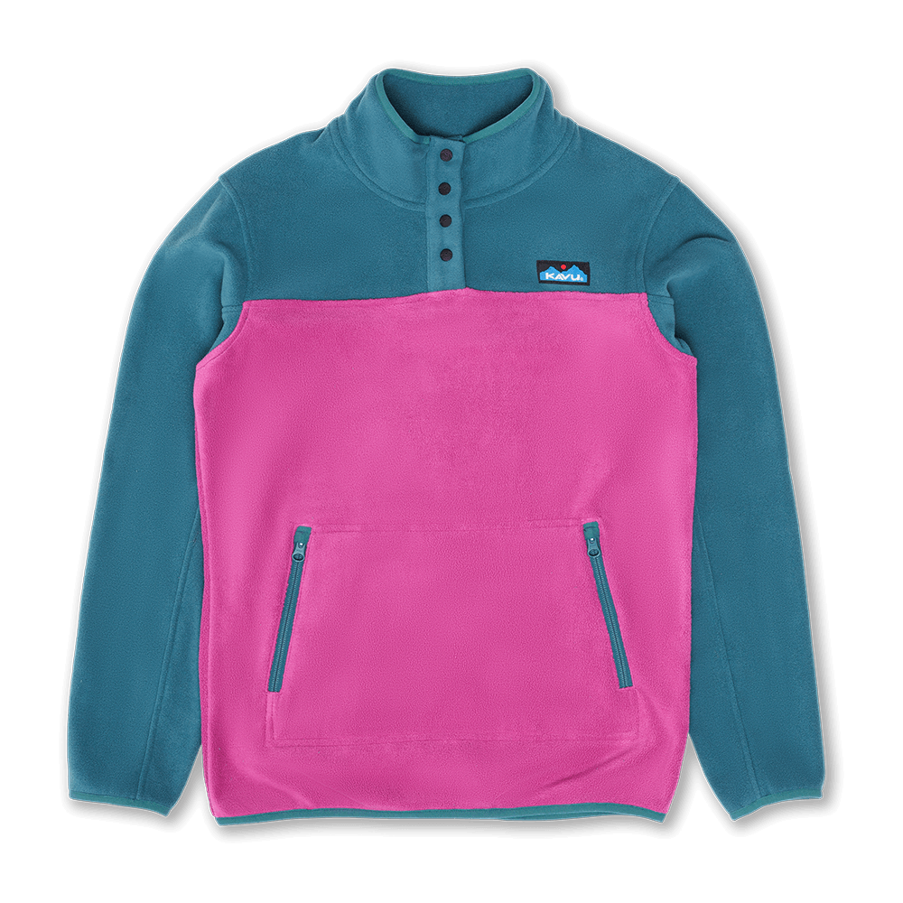 KAVU WOMEN'S CAVANAUGH FLEECE PULLOVER- PLUM TREE