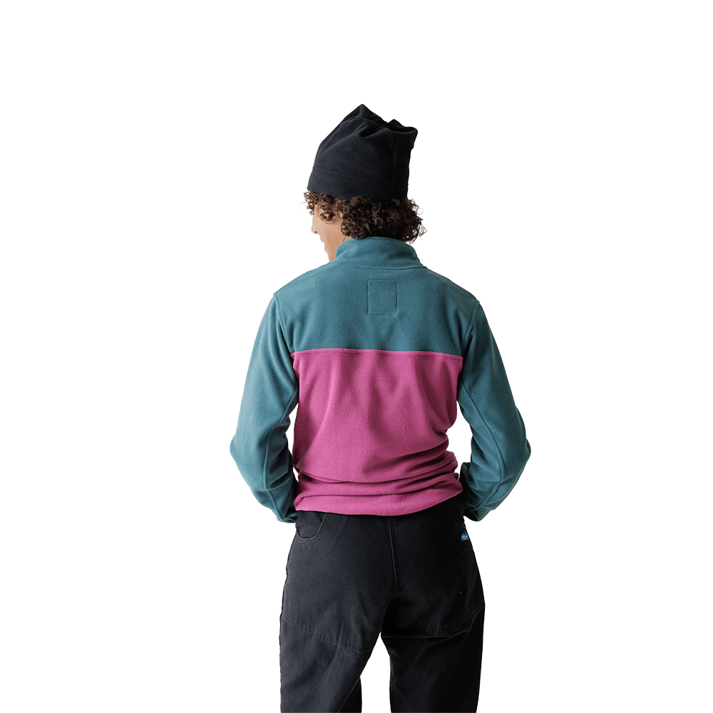 KAVU WOMEN'S CAVANAUGH FLEECE PULLOVER- PLUM TREE back side