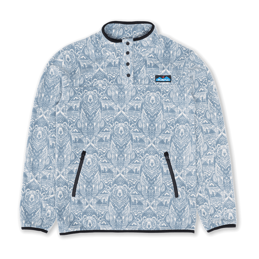 KAVU WOMEN'S CAVANAUGH FLEECE PULLOVER- SKY BEAR