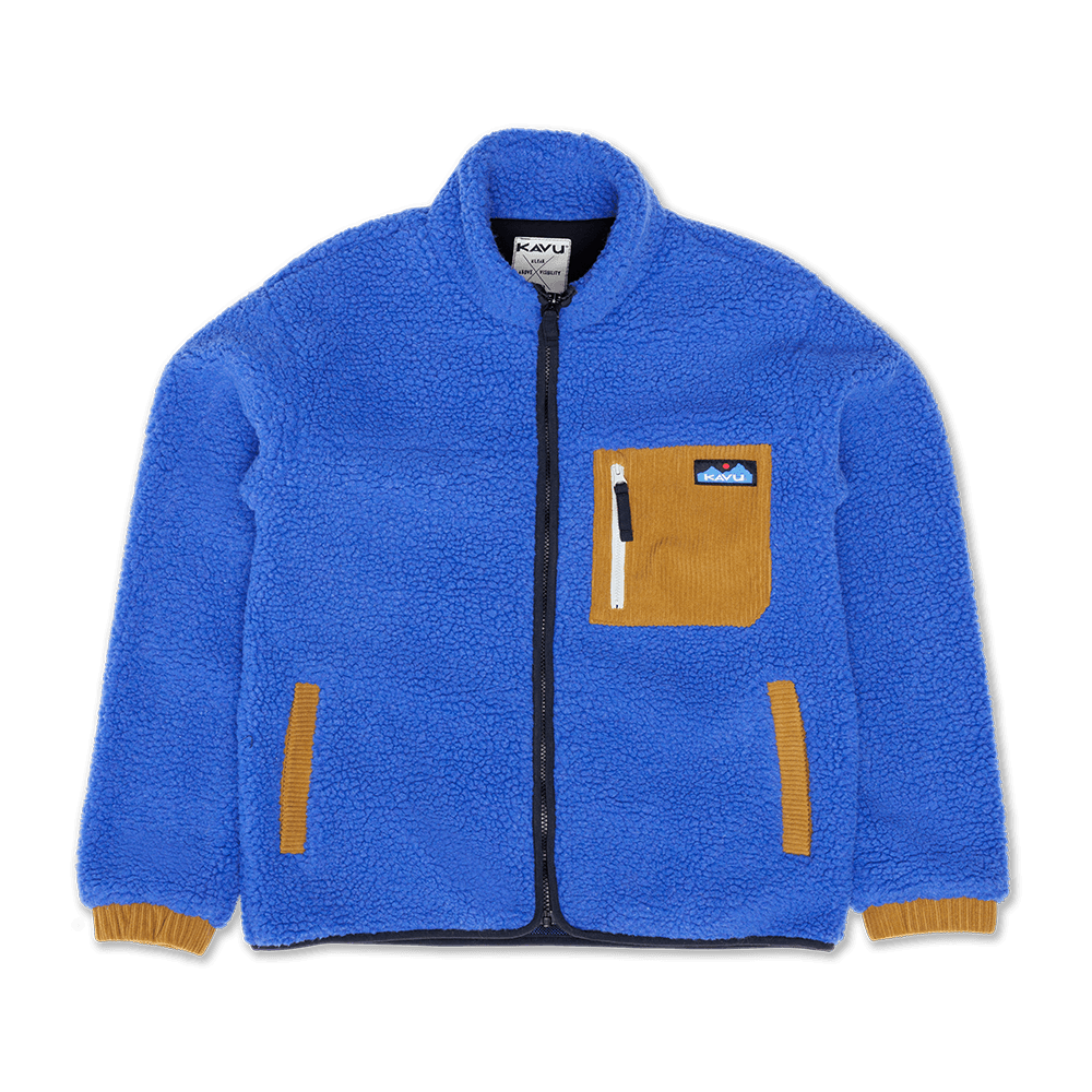 KAVU WOMEN'S WILLOW CREEK FULL ZIP FLEECE JACKET- ADMIRAL BLUE