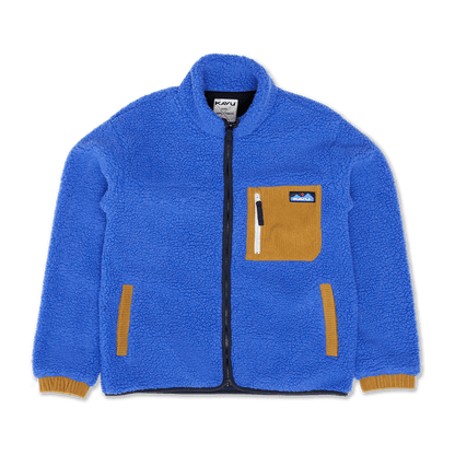 KAVU WOMEN'S WILLOW CREEK FULL ZIP FLEECE JACKET- ADMIRAL BLUE