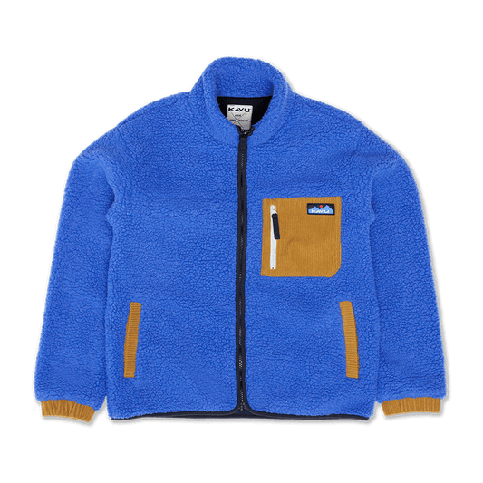 KAVU WOMEN'S WILLOW CREEK FULL ZIP FLEECE JACKET- ADMIRAL BLUE