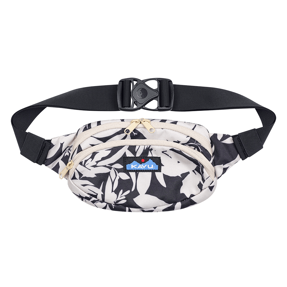 KAVU SPECTATOR FANNY PACK bw fronds