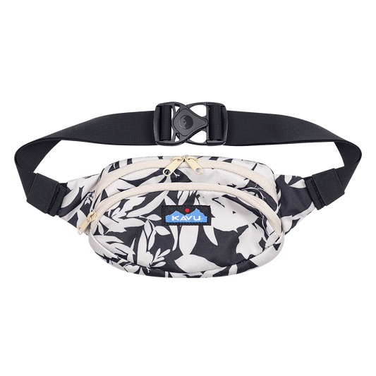 KAVU SPECTATOR FANNY PACK bw fronds