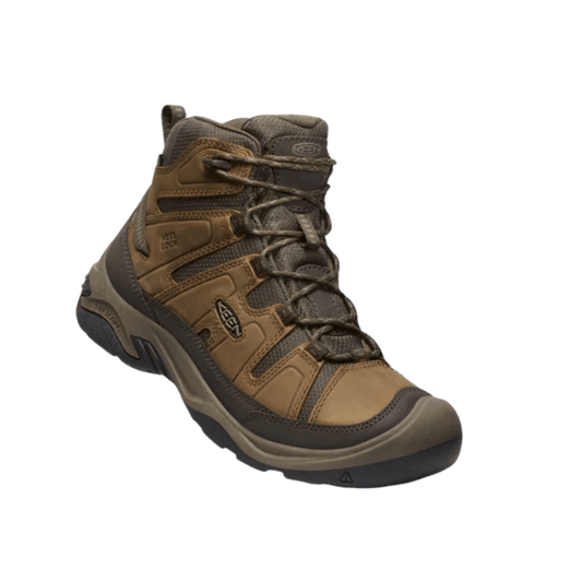 KEEN MEN'S CIRCADIA MID WATERPROOF WIDE - BISON/BRINDLE