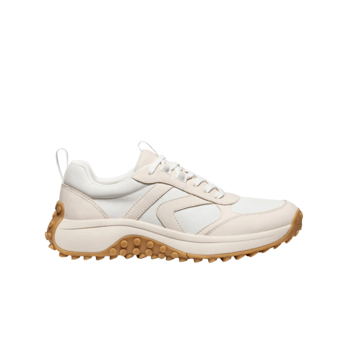 KEEN WOMEN'S KS86 LEA LEATHER HIKER - BIRCH/STAR WHITE - SIDE VIEW