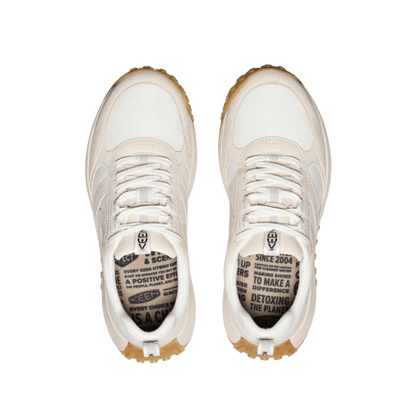 KEEN WOMEN'S KS86 LEA LEATHER HIKER - BIRCH/STAR WHITE - TOP VIEW