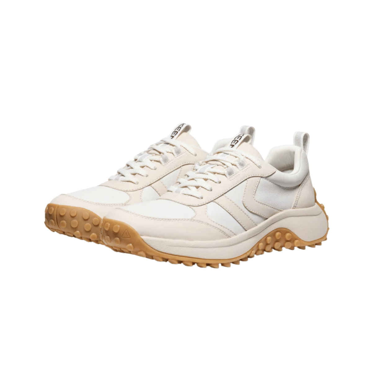 KEEN WOMEN'S KS86 LEA LEATHER HIKER - BIRCH/STAR WHITE - FRONT VIEW