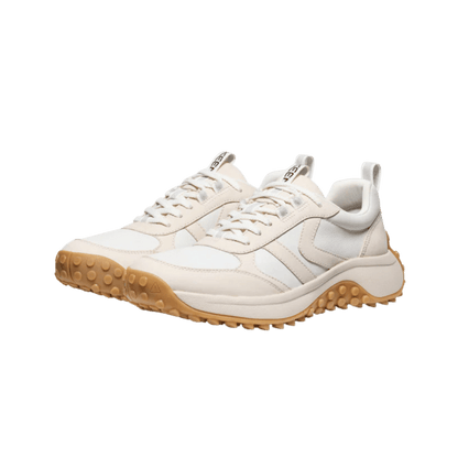 KEEN WOMEN'S KS86 LEA LEATHER HIKER - BIRCH/STAR WHITE - FRONT VIEW