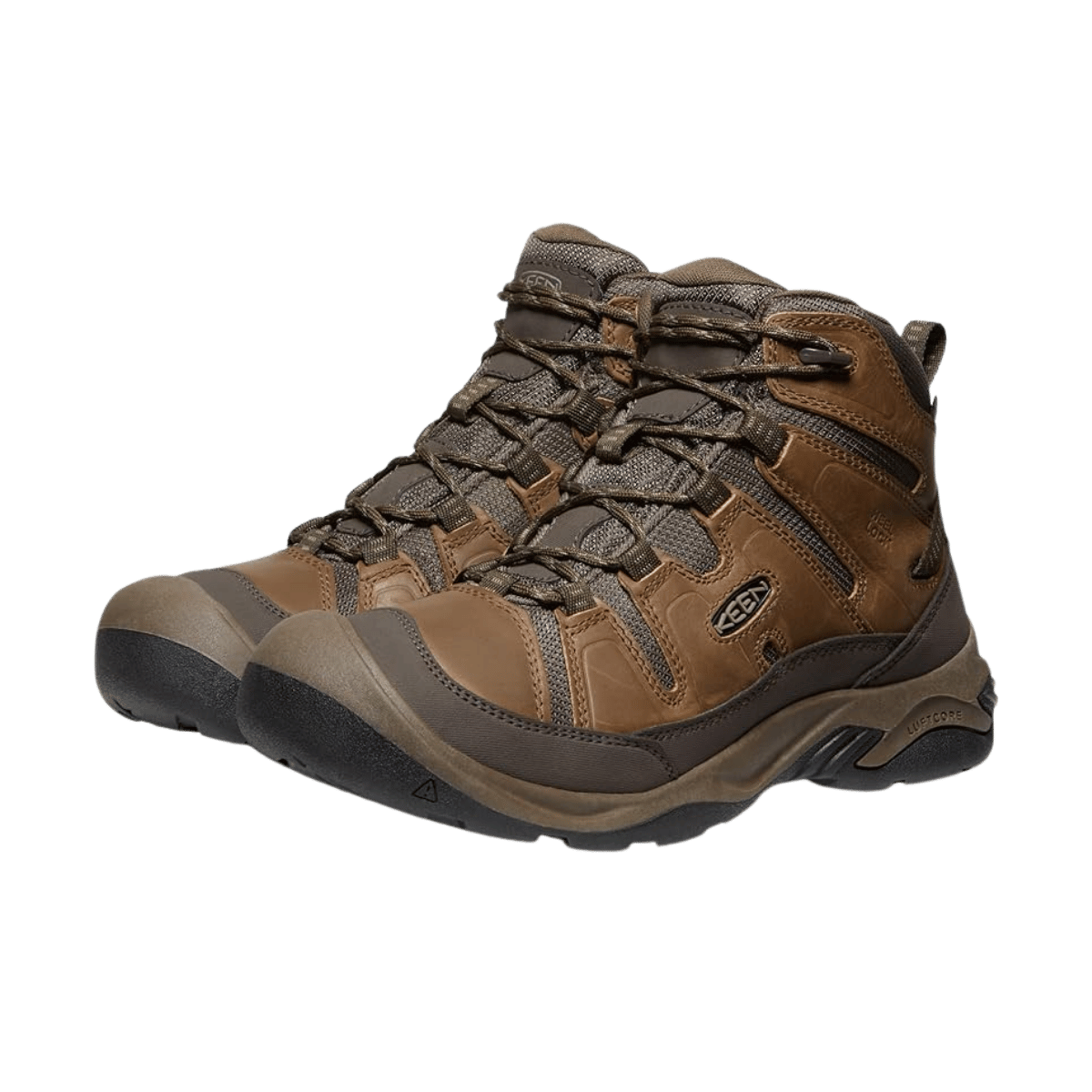 KEEN CIRCADIA MID WATERPROOF - BISON/BRINDLE - FRONT VIEW