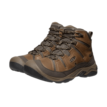 KEEN CIRCADIA MID WATERPROOF - BISON/BRINDLE - FRONT VIEW