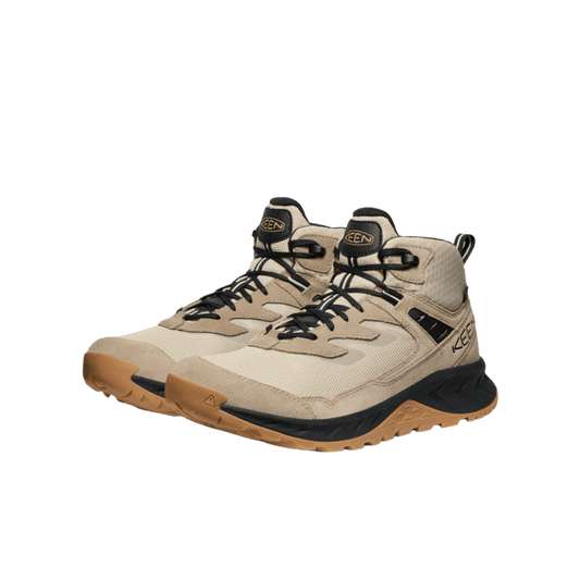 KEEN MEN'S HIGHTRAIL MID WATERPROOF - BRINDLE/OAK BUFF - FRONT VIEW