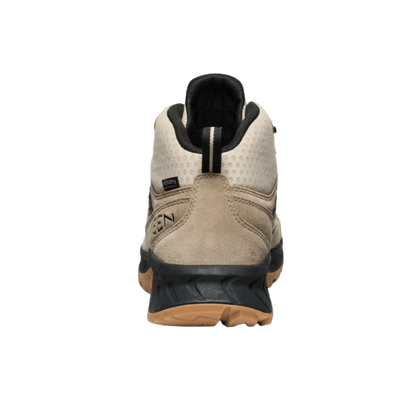 KEEN MEN'S HIGHTRAIL MID WATERPROOF - BRINDLE/OAK BUFF - BACK VIEW