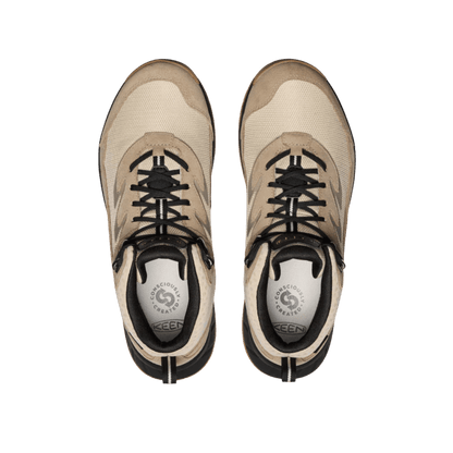 KEEN MEN'S HIGHTRAIL MID WATERPROOF - BRINDLE/OAK BUFF - TOP VIEW