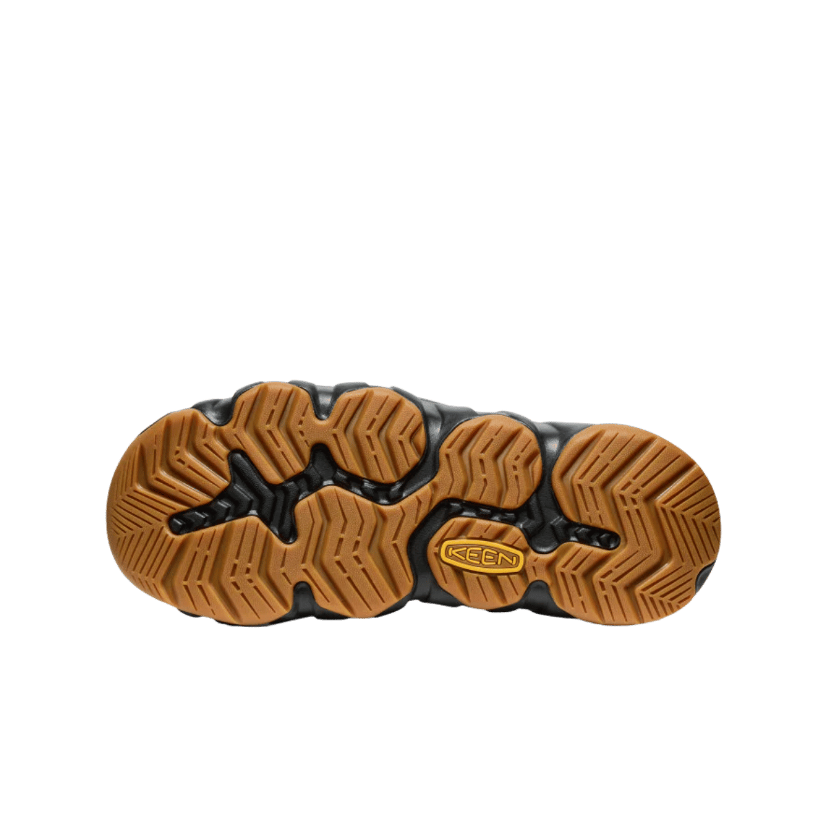 KEEN HYPERPORT H2 SANDAL - BRINDLE/BLACK - OUTSOLE VIEW