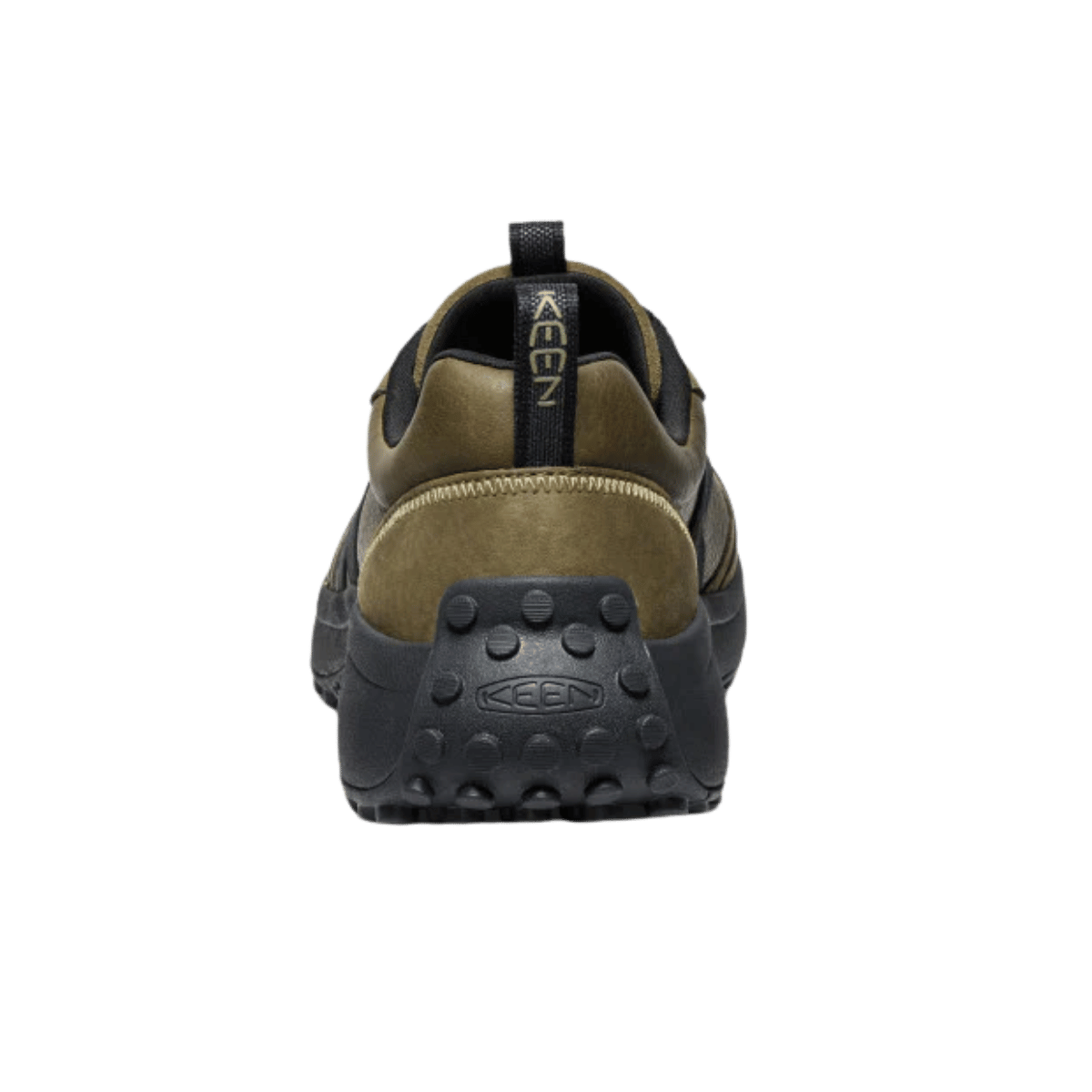 KEEN KS86 LEATHER HIKER - DARK OLIVE/BLACK - BACK VIEW