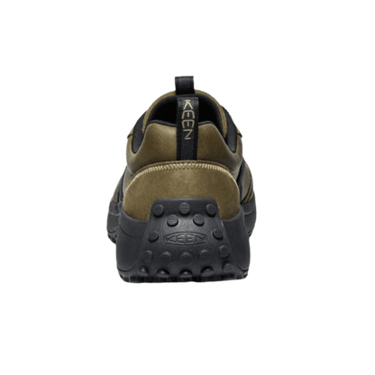 KEEN KS86 LEATHER HIKER - DARK OLIVE/BLACK - BACK VIEW