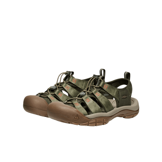 KEEN NEWPORT H2 SANDAL - WINTER MOSS/CHEVRON - FRONT VIEW