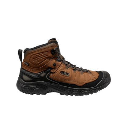 KEEN MEN'S TARGHEE IV MID WATERPROOF - BISON/BLACK - SIDE VIEW