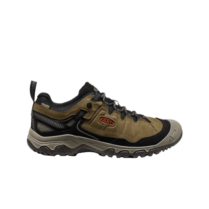 KEEN TARGHEE IV WATERPROOF WIDE - DARK OLIVE/GOLD FLAME - SIDE VIEW