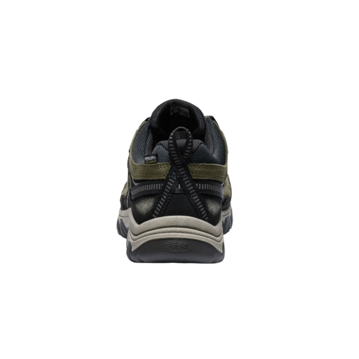 KEEN TARGHEE IV WATERPROOF WIDE - DARK OLIVE/GOLD FLAME - BACK VIEW