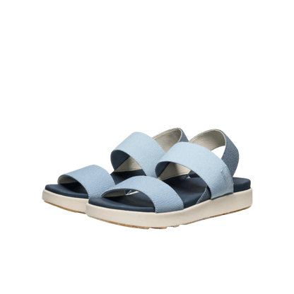 KEEN WOMEN'S ELLE BACKSTRAP - FADED DENIM/SKYWAY - FRONT VIEW