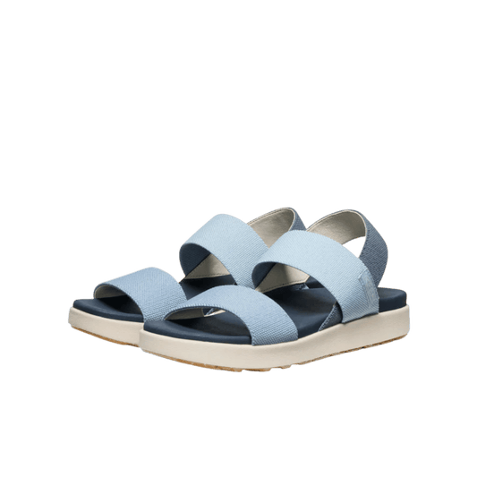 KEEN WOMEN'S ELLE BACKSTRAP - FADED DENIM/SKYWAY - FRONT VIEW