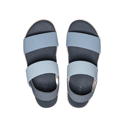 KEEN WOMEN'S ELLE BACKSTRAP - FADED DENIM/SKYWAY - TOP VIEW